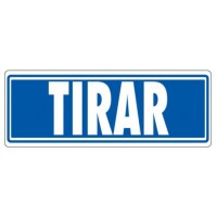 SEÑAL "TIRAR" 175X65 PVC GRIS ARCHIVO 2000 6177-03 GS (Espera 4 dias) en Huesoi